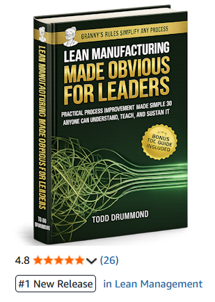Lean Manufacturing Made Obvious book cover and reader rating
